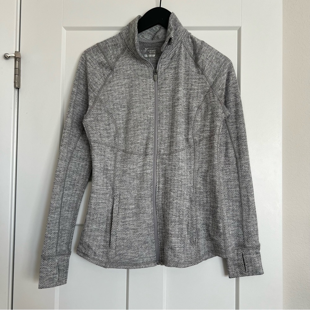 Old Navy Active Go Dry Full Zip Compression Jacket | Size Medium